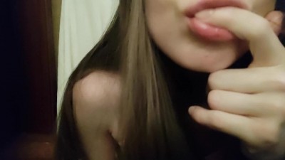 Sloppy finger sucking and spit drool ASMR mouth sounds - Xnxx les