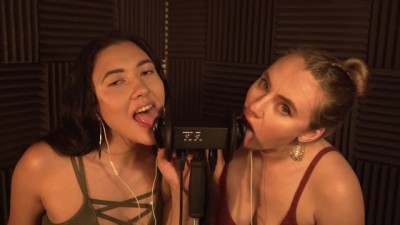 MUNA AND SAGE EAR FLUTTERING ASMR ACTION - COME GET HARD TO THIS AUDIBle