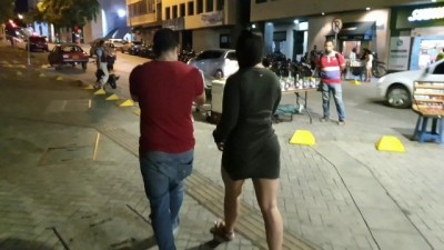 Stranger Controls my Vibrator Lovense/ in Public Square and makes me have a Big Squirt Kathalina7777