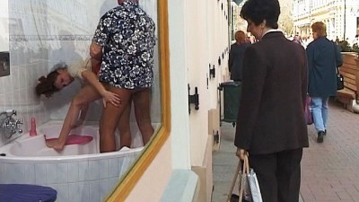 Rough Anal at Public Shopping Street