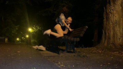 INSANE FUCKING AND THROATING IN PUBLIC PARK - BEST VIDEO - PUBLIC SLUT TEEN - POV CUMSHOT (+18)