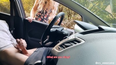 Public Dick Flash! a Naive Teen Caught me Jerking off in the Car in a Public Park and help me Out. (+18)