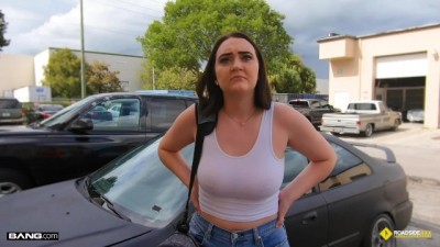 Roadside - Natural Busty Teen Fucks Her Car Mechanic (+18)
