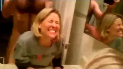 Naughty wife used hard by her new boss on business trip