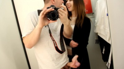 Relax, Public Sex in the Fitting Room and Sweet Blowjob, Cumshot in Mouth