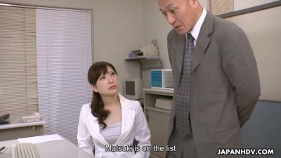 Japanese office lady, Noeru Mitsushima got fucked and creamp