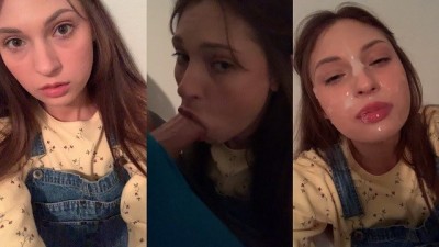Neighbors Stepdaughter Sneaks Over & Cums On Hitachi While I Facefuck Her