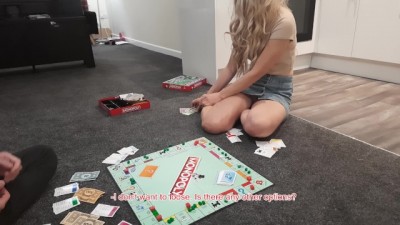 Naive best Friend's Wife Gets Fucked to Pay Debts in Monopoly.