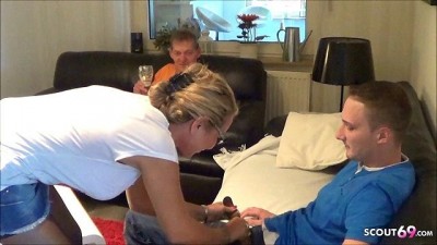 German Wife Fuck Young Deliver Guy and Cuckold Husband Watch (+18)