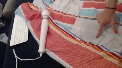cam girl crazy masturbation with vibrator has multiple orgasms