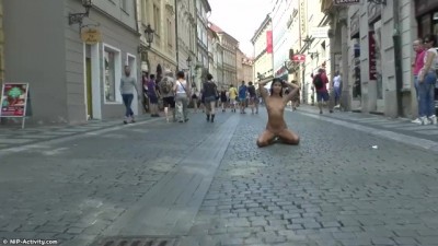 Sweet Teen Drahomira Naked in Public (+18)