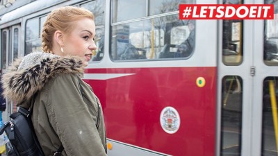 Czech hottie Rebecca Black eats cum & gets fucked abroad