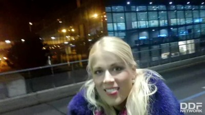 Czech College Blonde's Super Blowjob and Ball Licking POV Style