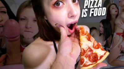 Gina GerStepson, Keokistar & Yukki Amey Fuck Pizza Delivery Boy Jean