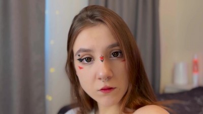 Hot Stepsister Teases with Her Wet Mouth and Tight Pussy in 4K