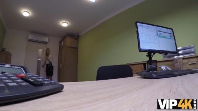 Stunning Beauty Gets Down and Dirty With Hung Dude to Secure a Loan