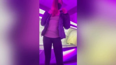 Steamy Tanning Bed Squirt: Quick and Dirty Fun