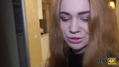Redhead F**ks Loan Agent to Settle Debt