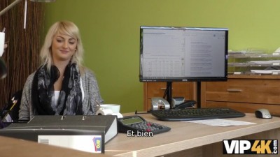 Blonde Bombshell's Wild Ride with a VIP 4K Adventure