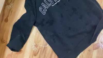 Wet and Wild: Messy Fun on Designer Shirt!