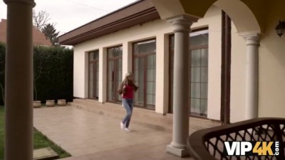 Blonde Angel Takes Old Hard Cock Deep