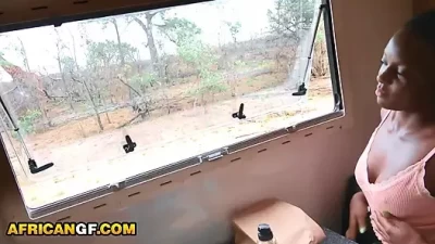 Unleashed Jungle Lust: Ebony Teen's Raw Safari Adventure (+18)