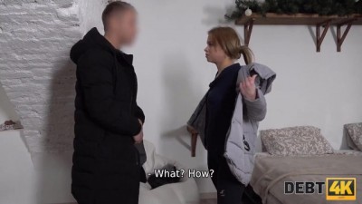 Curvy Babe Settles Debt with Wild Sex with Debt Collector