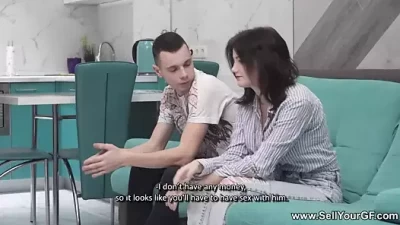 Busty Babe Pays Off Her BF's Debt with a Wild Ride!