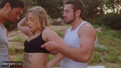 Relentless Cowgirl Devours Two Hard Cocks in Wild Threesome