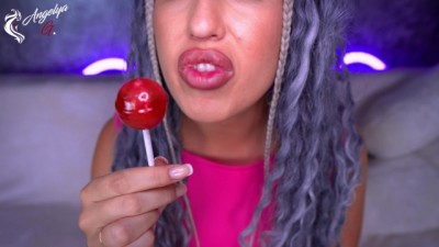 Craving Cock! Naughty Pussy Play with Lollipop
