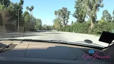 Road Trip Adventures: Topless Tease and Sensual POV Massage