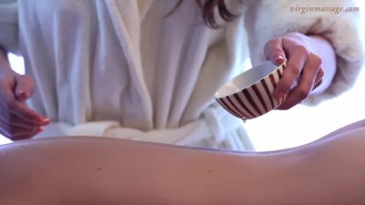 Super Tight Babe's First Naughty Massage Experience