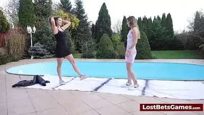 Naughty Strip Wrestling and Sybian Ride Fun