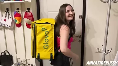 Delivering a Package: Big Ass Banged and Cum-Covered Tits